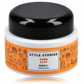 AlfaParf Style Stories Funk Clay stipras fiksācijas māls matiem 100 ml.