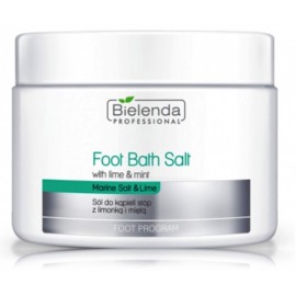 Bielenda Professional Foot Bath Salt White Lime & Mint atjaunojošs  sāls kāju vannām