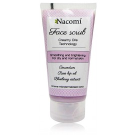 Nacomi Smoothing & Brightening sejas skrubis sausai, normālai ādai ar pigmenta plankumiem 85 ml.