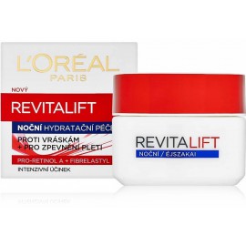 Loreal RevitaLift nakts pretgrumbu sejas krēms 50 ml.