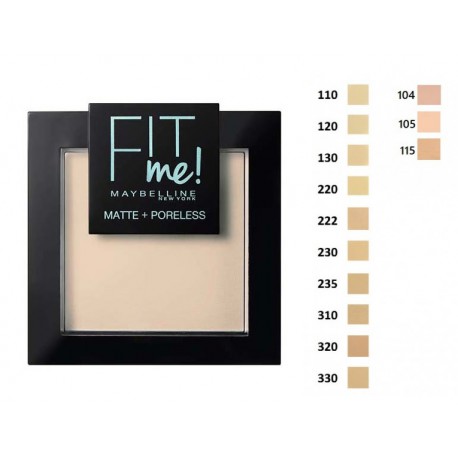 Maybelline Fit Me Matte & Poreless kompaktais pūderis