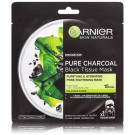 Garnier Pure Charcoal Black Tissue Mask mitrinoša lokšņu sejas maska ​​1 gab.