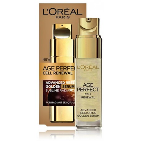 L'Oreal Age Perfect Cell Reneval 50+ Golden Serum serums nobriedušai ādai