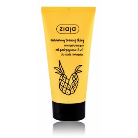 Ziaja Pineapple Gel 2in1 uzmundrinoša dušas želeja ķermenim un matiem