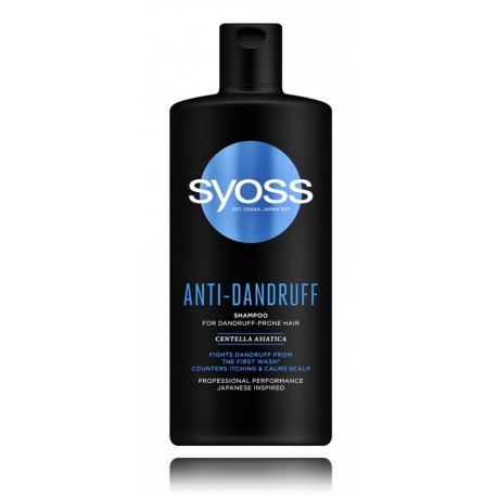 Syoss Anti-Dandruff Centella Asiatica šampūns pret blaugznām