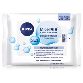 NIVEA 3in1 Care Micellar Skin Breathe салфетки для очищения лица