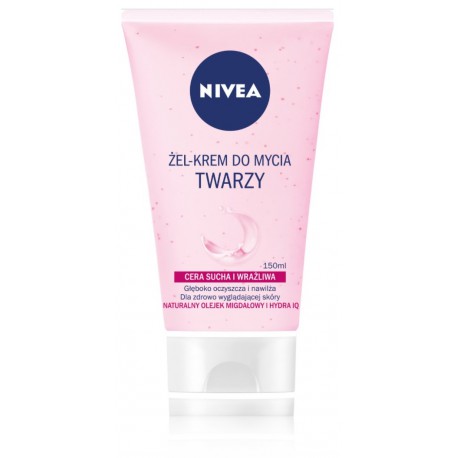 NIVEA Gentle Face Cleansing Cream Gel sejas tīrīšanas līdzeklis sausai un jutīgai ādai