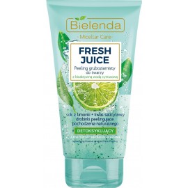 Bielenda FRESH JUICE Detoxifying Coarse-Grained Scrub detoksikācijas skrubis ar citrusaugļu ūdeni