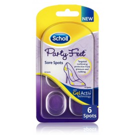 Scholl Gel Activ Party Feet Sore Spots гелевые подушечки для чувствительных участков стоп