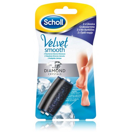 Scholl Velvet Smooth Diamond Crystals pēdu skrubja uzgalis