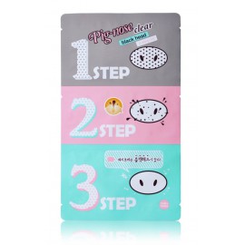 Holika Holika Pig-Nose Clear Blackhead 3-Step Kit патчи очищающие поры 3 шт.