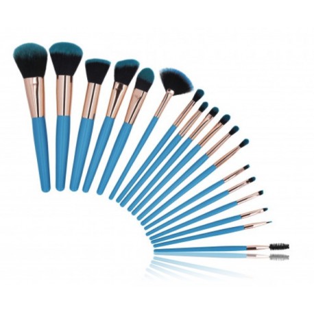 Mimo Tools for Beauty Makeup Brush Blue grima otiņu komplekts 18 gab.