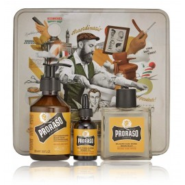 Proraso Wood & Spice komplekts bārdai (200 ml. šampūns + 30 ml. eļļa + 100 ml. bārdas balzams)