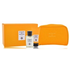 Acqua Di Parma Colonia komplekts vīriešiem un sievietēm (100 ml. EDC + 75 ml. dušas želeja + kosmētikas maciņš)