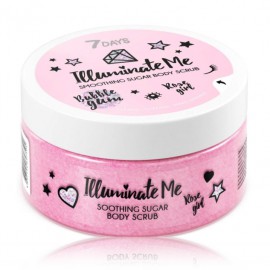 7DAYS Illuminate Me Smoothing Sugar Body Scrub Rose Girl ķermeņa skrubis