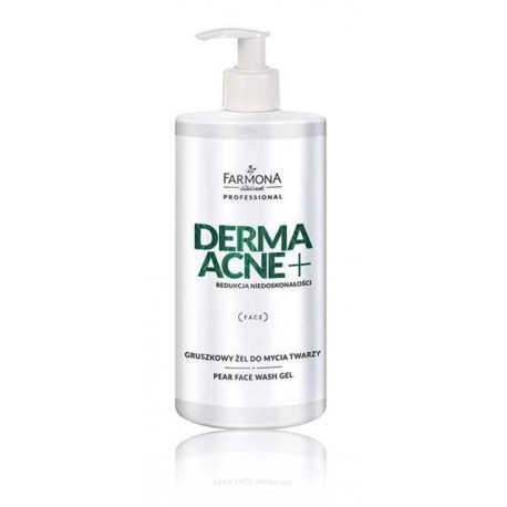 Farmona Professional Derma Acne+ Pear Face Wash Gel sejas tīrīšanas līdzeklis taukainai un jauktai ādai