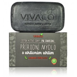 Vivaco Detox Active Soap 2% Charcoal мыло для лица и тела