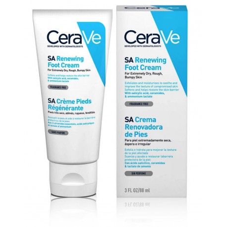 CeraVe SA Renewing Foot Cream atjaunojošs kāju krēms