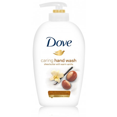 Dove Caring Hand Wash With Shea Butter With Warm Vanilla šķidrās roku ziepes