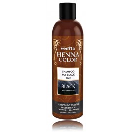 Venita Henna Color Black krāsojošs šampūns tumšiem un melniem matiem ar ozola mizas ekstraktu