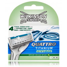 Wilkinson Sword Quattro Titanium Sensitive žiletes