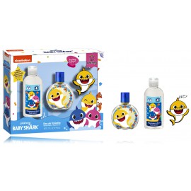 Nickelodeon Baby Shark komplekts bērniem (50 ml.EDT + 100 ml. roku dezinfekcijas līdzeklis + atslēgu piekariņš)