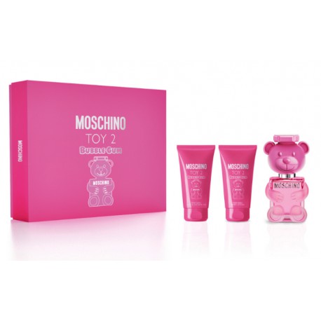 Moschino Toy 2 Bubble Gum komplekts sievietēm (50 ml. EDT + 50 ml. ķermeņa losjons + 50 ml. dušas želeja)