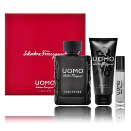 Salvatore Ferragamo Uomo Signature komplekts vīriešiem (100 ml. EDP + 10 ml. EDP + 100 ml. dušas želeja)