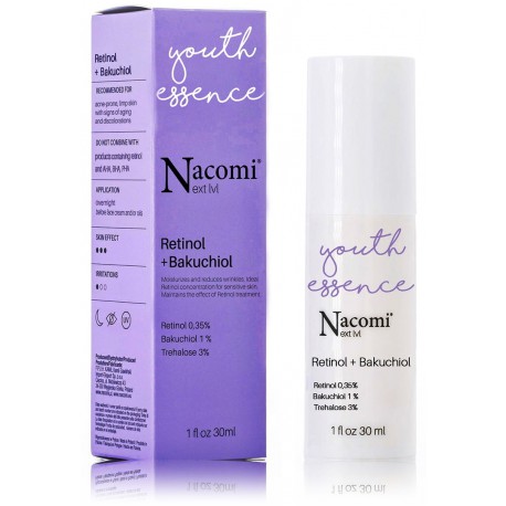 Nacomi Next Level Retinol + Bakuchiol Serum ночная сыворотка для лица