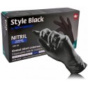 Med-Comfort Nitril Gloves Style Black черные одноразовые нитриловые перчатки