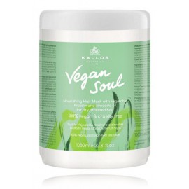 Kallos Vegan Soul Nourishing питательная маска для волос с растительными протеинами и маслом авокадо