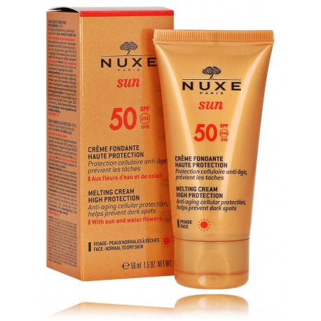 Nuxe Sun Melting Cream High Protection SPF 50 солнцезащитный крем