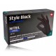 Med-Comfort Nitril Gloves Style Black melni vienreizlietojamie nitrila cimdi