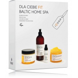 Ziaja Baltic Home Spa Fit komplekts (sejas krēms 50 ml + vannas želeja 260 ml + pīlings 300 ml + mitrinošs serums)