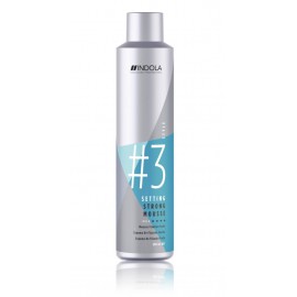 Indola Innova Styling Setting Strong Mousse stipras fiksācijas matu putas 300 ml.