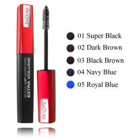 IsaDora Build-Up Mascara Extra Volume apjomu piešķiroša skropstu tuša 12 ml.