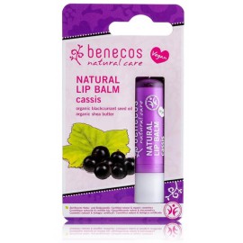 Benecos Natural Care Lip Balm Cassis mitrinošs lūpu balzams