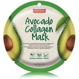 Purederm Avocado Collagen Mask тканевая маска для лица