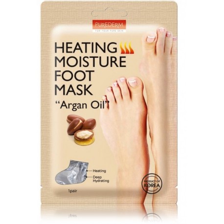 Purederm Heating Moisture Foot Mask “Argan Oil” pēdu maska-zeķes