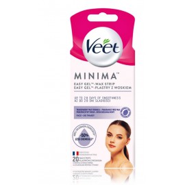 Veet Minima Easy Gel depilācijas vaska sloksnes sejai