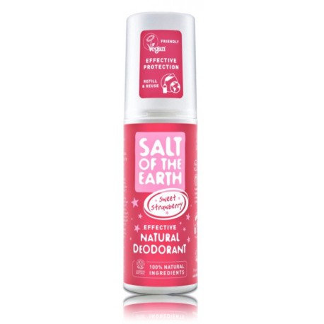 Salt Of The EarthRock Chick Sweet Strawberry dabīgs izsmidzināms dezodorants bērniem