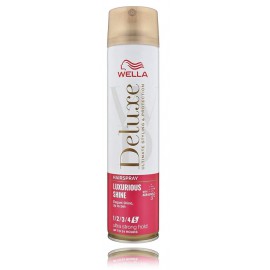 Wella Deluxe Luxurious Shine Hairspray spīdumu piešķiroša matu laka ar īpaši spēcīgu fiksāciju