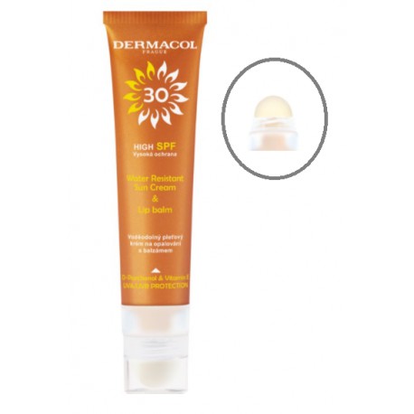 Dermacol Sun Water Resistant Cream and Lip Balm SPF 30 ūdensizturīgs saules aizsargkrēms un lūpu balzams