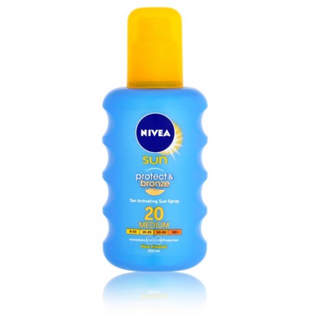 Nivea Sun Protect & Bronze saules aizsargājošs sprejs  SPF20