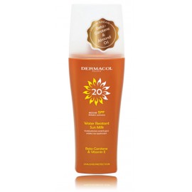 Dermacol Sun Water Resistant Sun Milk SPF 20 izsmidzināms losjons pret sauli 200 ml.