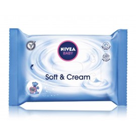 Nivea Baby Soft & Cream mitrās salvetes zīdaiņiem