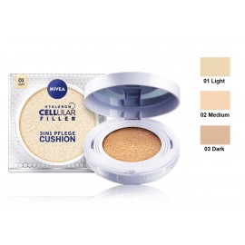 Nivea Hyaluron CELLular Filler 3in1 Care Cushion SPF15 grima bāze 15 g.