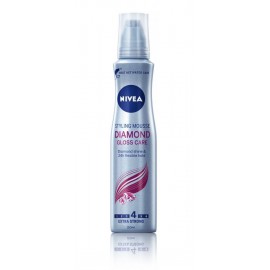 Nivea Diamond Gloss Care spēcīgas fiksācijas matu putas