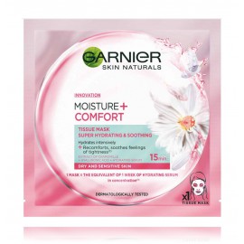 Garnier Skin Naturals Moisture + Comfort lokšņu sejas maska