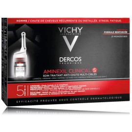 Vichy Dercos Aminexil Clinical 5 līdzeklis pret matu izkrišanu vīriešiem